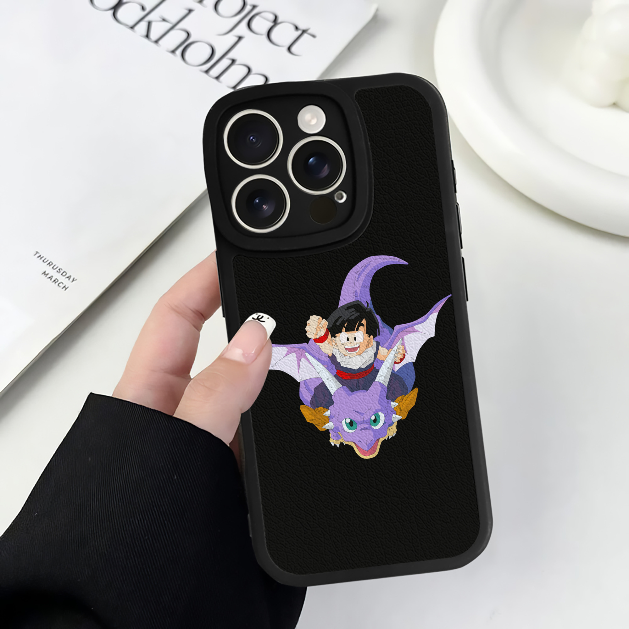 （画像用） ドラゴンボール DRAGON BALL 【iPhone 16シリーズ対応】シリコンスマホケース（レザー調） 材質：シリコン
